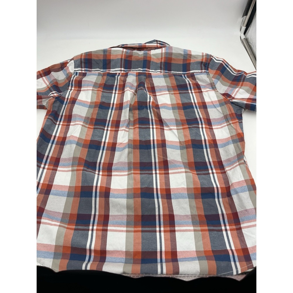Eddie Bauer Shirt Mens XL Plaid Vent Fishing Hiking Button Up Short Sleeve - Picture 4 of 4